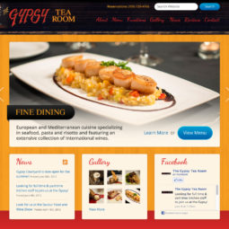 Gypsy Tea Room Website Design and Development - Home