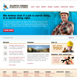 Atlantic Canada Regional Council of Carpenteres Millwrights and Allied Workers Website Design and Development - Home