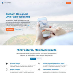 Minisites Website Design and Development - Home
