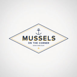 Mussels on the Corner Beer Parlour Logo Design