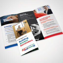 OCIO Building Security Reminders Brochure Design