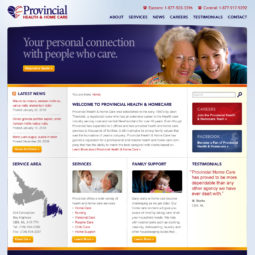 Provincial Homecare Website Design and Development - Home