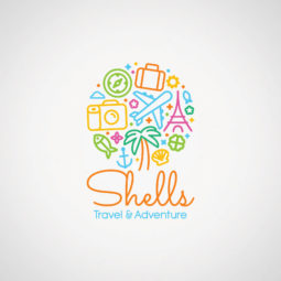 Shells Travel & Adventure Logo Design
