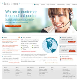 Tacamor Website Design - Home