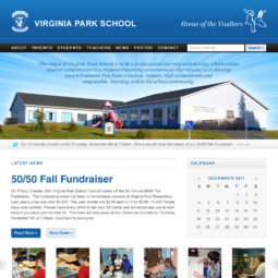 Virginia Park School Website Design and Development - Home