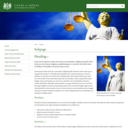Court of Appeal of Newfoundland and Labrador Website Design and Development – Sub