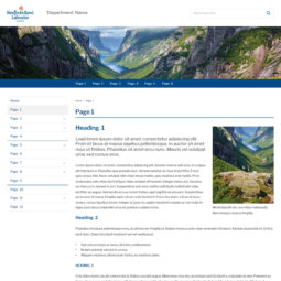 Government of Newfoundland and Labrador Department Website Template Design and Development – Sub