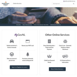 Government of Newfoundland and Labrador Online Services Website Design and Development – Home