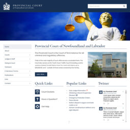Provincial Court of Newfoundland and Labrador Website Design and Development – Home