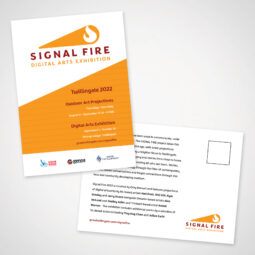 Signal Fire Digital Arts Exhibition Postcard Design