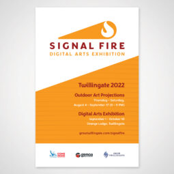Signal Fire Digital Arts Exhibition Poster Design