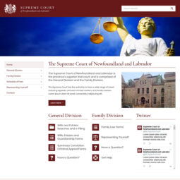 Supreme Court of Newfoundland and Labrador Website Design and Development – Home