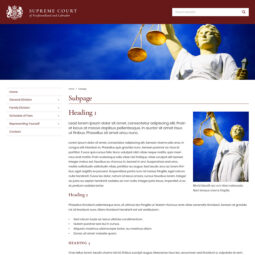 Supreme Court of Newfoundland and Labrador Website Design and Development – Sub
