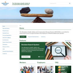 Workplace Health, Safety and Compensation Review Division Website Design and Development – Home